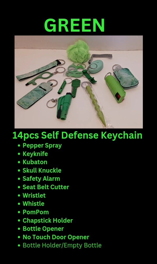 14pcs Self Defense Keyknife Set