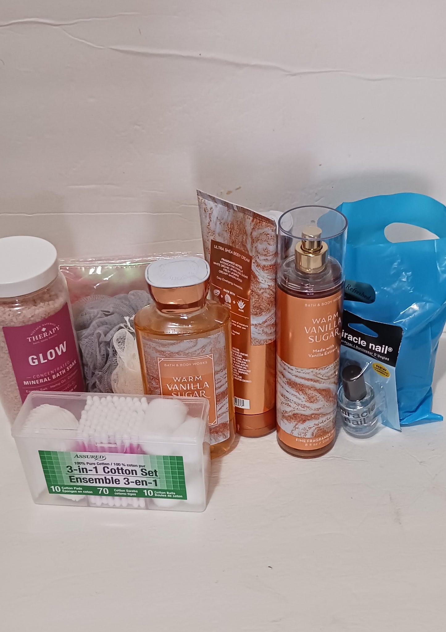 Mother's Day Bath & Body Works Warm Vanilla Sugar 9pc Spa Gift Basket