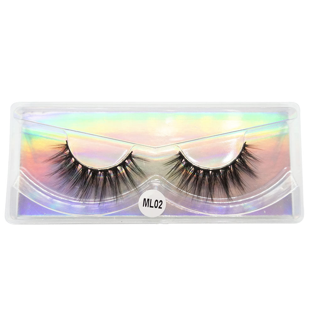 1-10 Natural Fluffy Dramatic Wispy Mink Eyelashes Pack