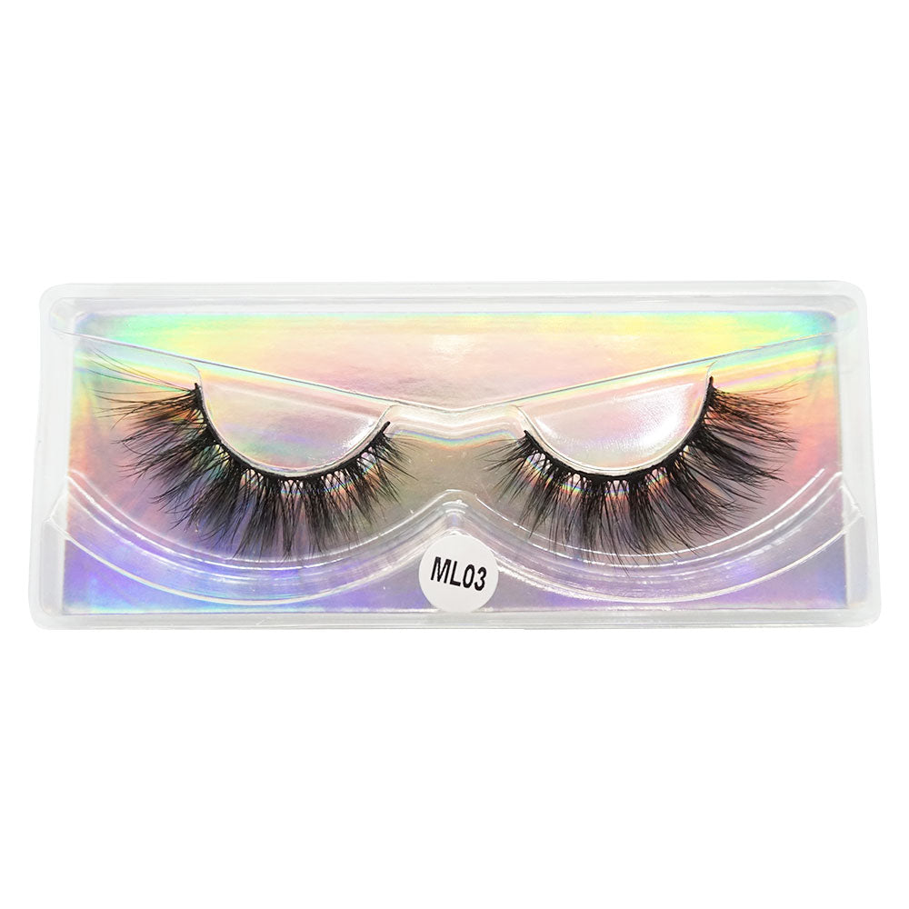 1-10 Natural Fluffy Dramatic Wispy Mink Eyelashes Pack