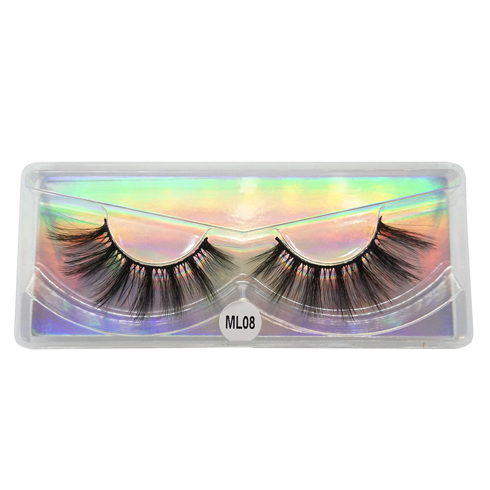 1-10 Natural Fluffy Dramatic Wispy Mink Eyelashes Pack