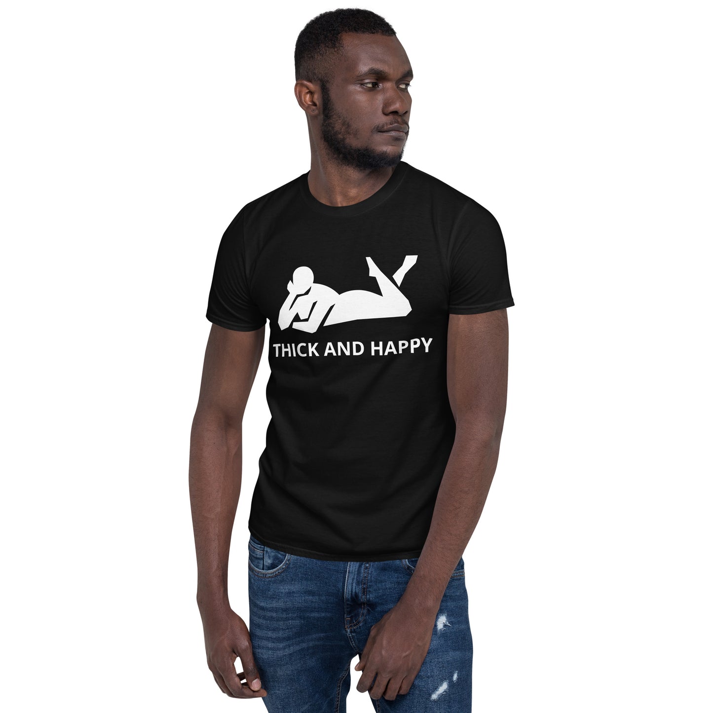 THICK AND HAPPY Short-Sleeve Unisex T-Shirt