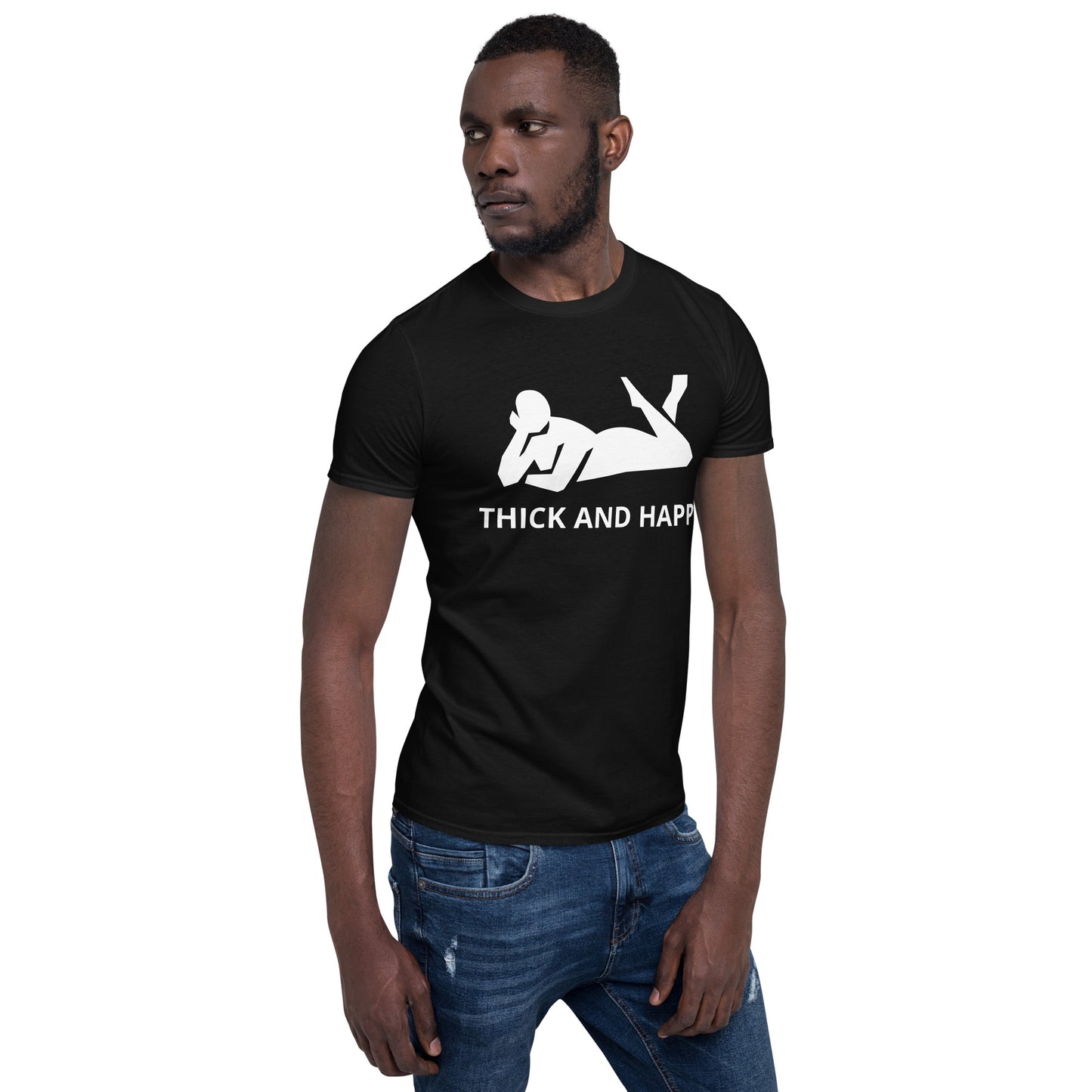 THICK AND HAPPY Short-Sleeve Unisex T-Shirt